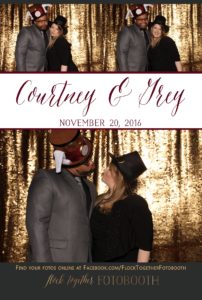 Photo booth at The Orchard in Azle, Texas
