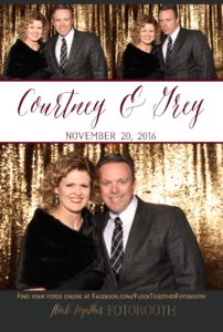Photo booth at The Orchard in Azle, Texas