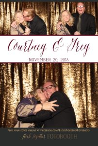Photo booth at The Orchard in Azle, Texas