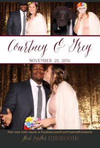Photo booth at The Orchard in Azle, Texas