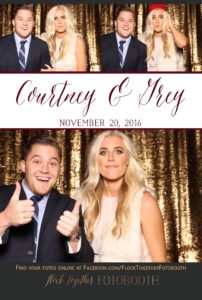 Photo booth at The Orchard in Azle, Texas