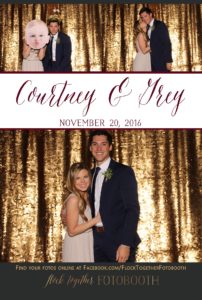 Photo booth at The Orchard in Azle, Texas