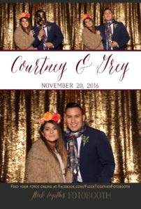 Photo booth at The Orchard in Azle, Texas