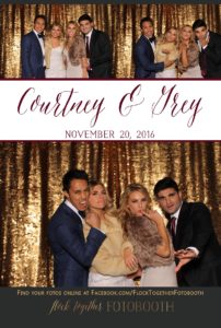 Photo booth at The Orchard in Azle, Texas