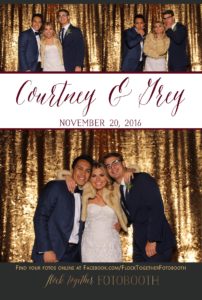Photo booth at The Orchard in Azle, Texas