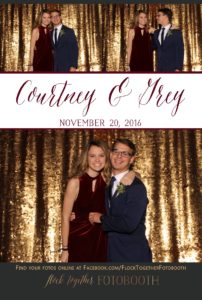 Photo booth at The Orchard in Azle, Texas