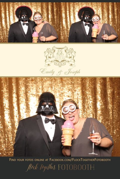 Dallas gold sequin photo booth at Union Station