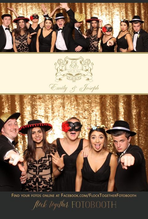 Dallas gold sequin photo booth at Union Station