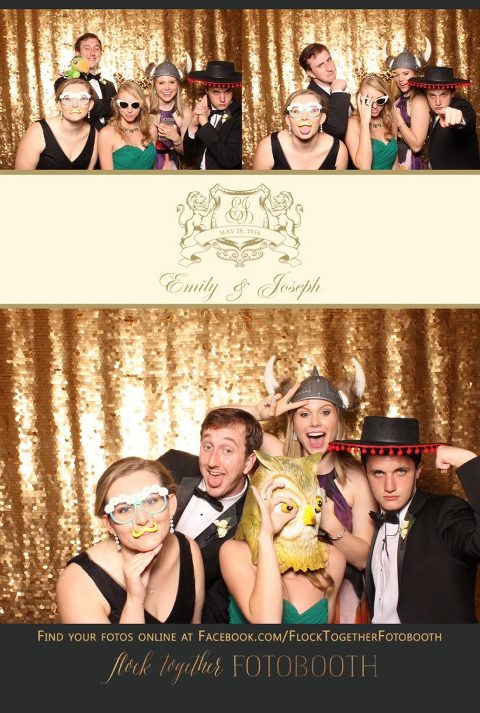 Dallas gold sequin photo booth at Union Station