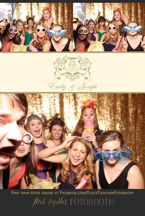 Dallas gold sequin photo booth at Union Station