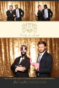 Dallas gold sequin photo booth at Union Station