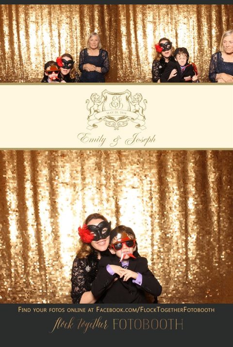 Dallas gold sequin photo booth at Union Station