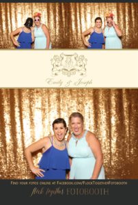 Dallas gold sequin photo booth at Union Station