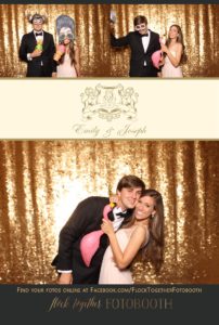 Dallas gold sequin photo booth at Union Station