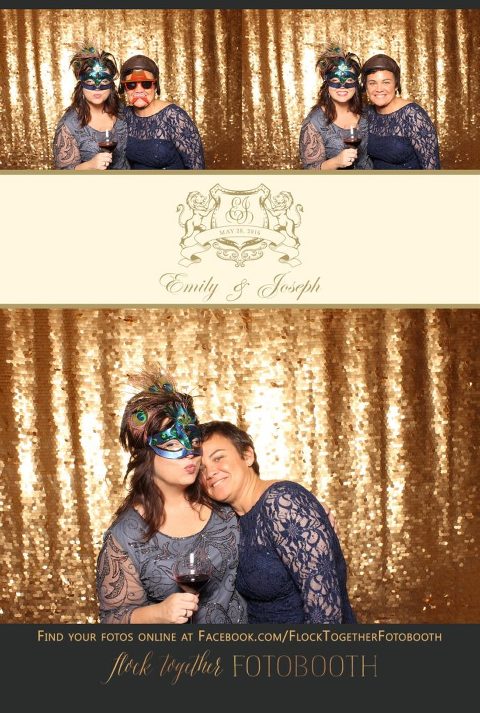 Dallas gold sequin photo booth at Union Station