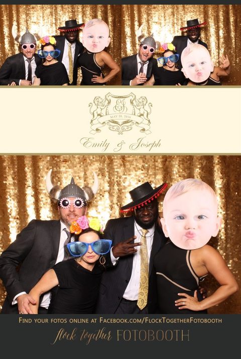 Dallas gold sequin photo booth at Union Station