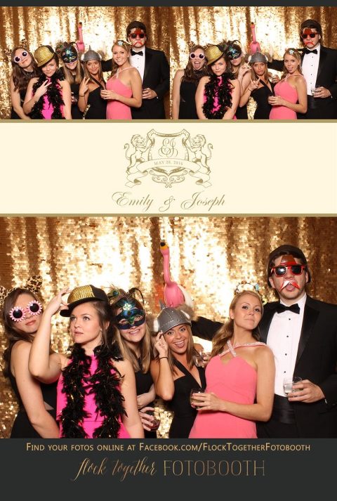 Dallas gold sequin photo booth at Union Station