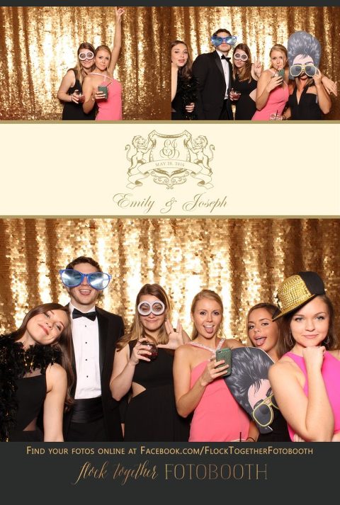 Dallas gold sequin photo booth at Union Station