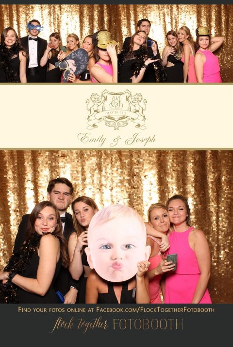 Dallas gold sequin photo booth at Union Station