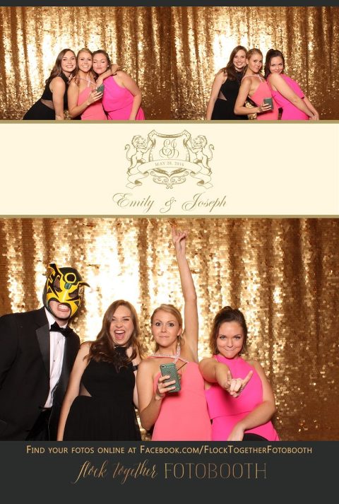 Dallas gold sequin photo booth at Union Station