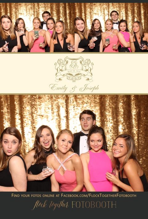 Dallas gold sequin photo booth at Union Station