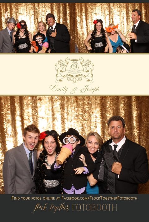 Dallas gold sequin photo booth at Union Station