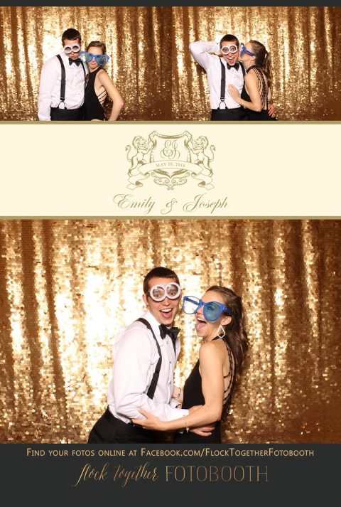 Dallas gold sequin photo booth at Union Station