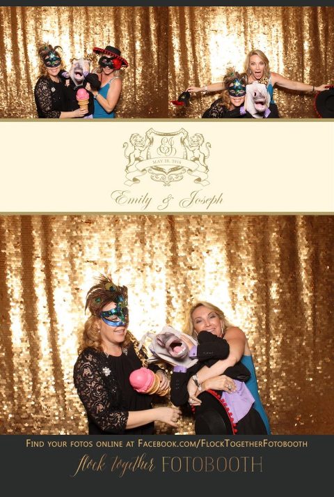 Dallas gold sequin photo booth at Union Station