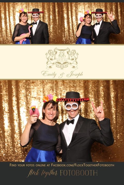 Dallas gold sequin photo booth at Union Station