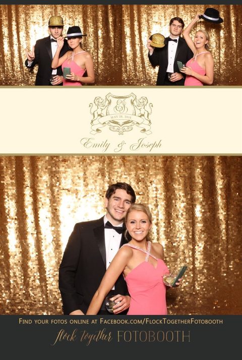 Dallas gold sequin photo booth at Union Station