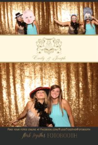 Dallas gold sequin photo booth at Union Station