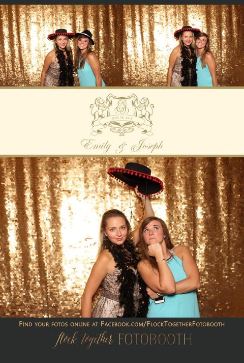 Dallas gold sequin photo booth at Union Station