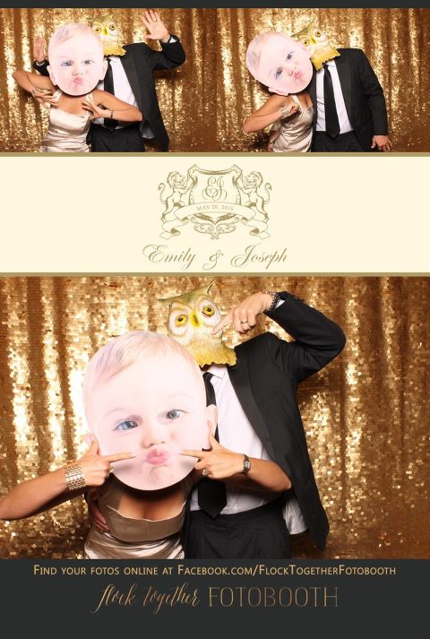 Dallas gold sequin photo booth at Union Station