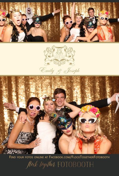 Dallas gold sequin photo booth at Union Station