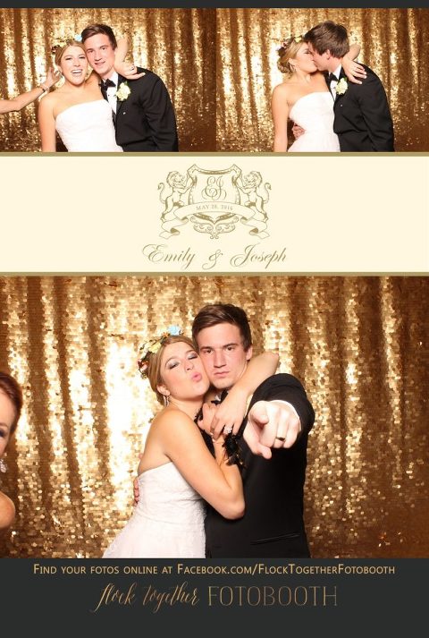 Dallas gold sequin photo booth at Union Station
