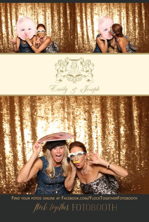 Dallas gold sequin photo booth at Union Station