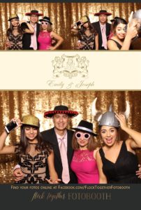Dallas gold sequin photo booth at Union Station