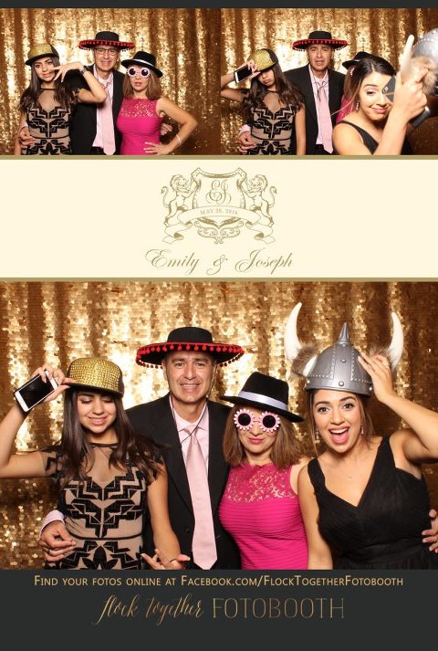 Dallas gold sequin photo booth at Union Station