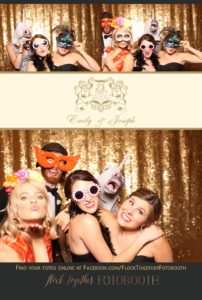 Dallas gold sequin photo booth at Union Station