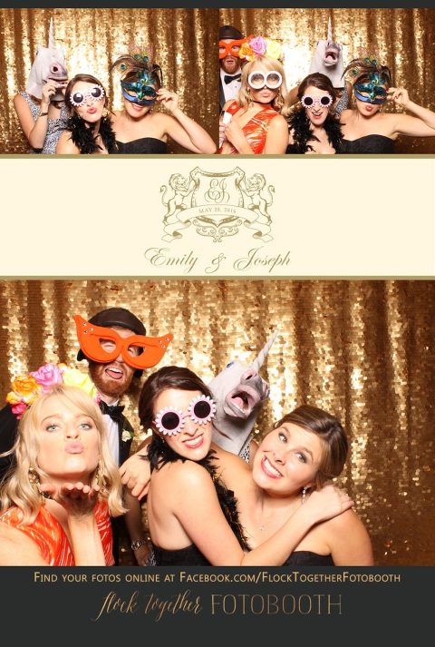 Dallas gold sequin photo booth at Union Station