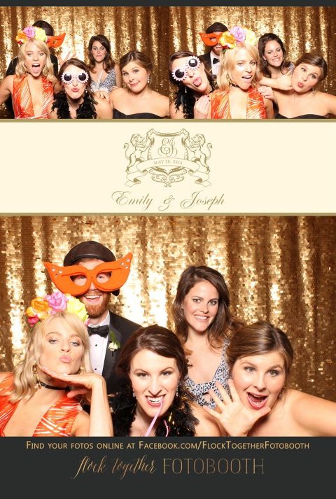 Dallas gold sequin photo booth at Union Station