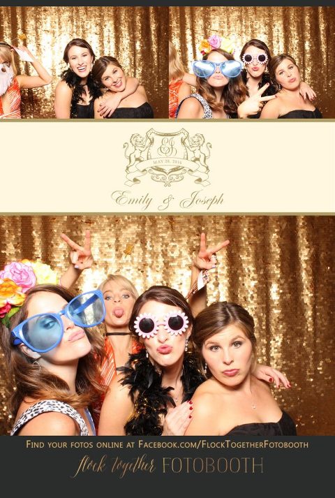 Dallas gold sequin photo booth at Union Station