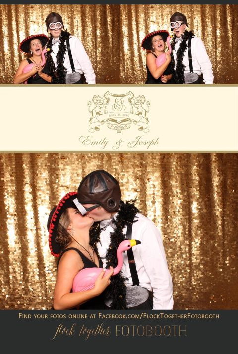Dallas gold sequin photo booth at Union Station