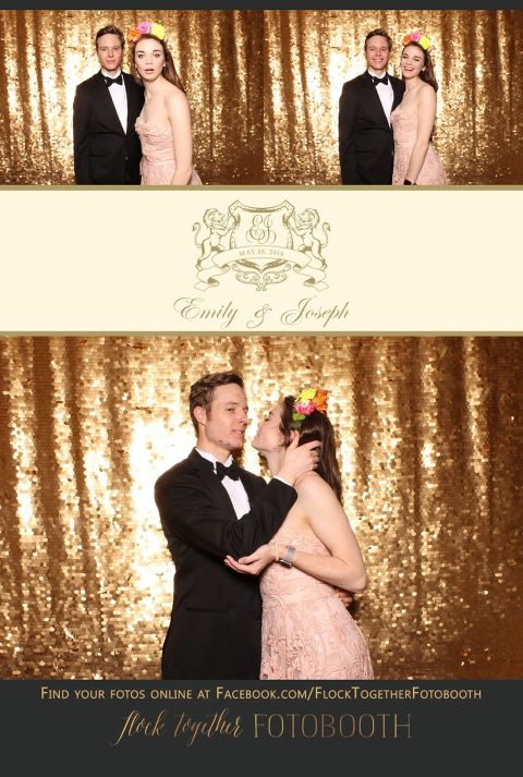 Dallas gold sequin photo booth at Union Station