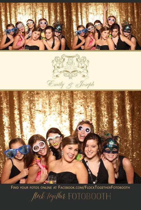 Dallas gold sequin photo booth at Union Station