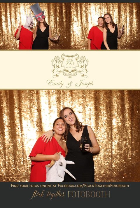 Dallas gold sequin photo booth at Union Station