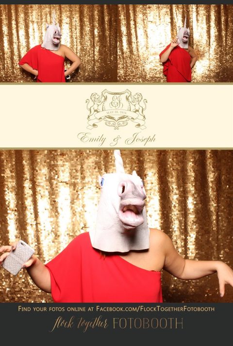 Dallas gold sequin photo booth at Union Station