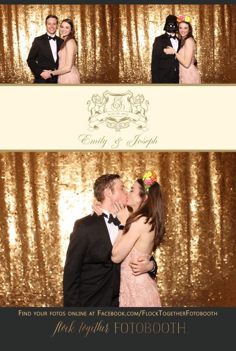 Dallas gold sequin photo booth at Union Station