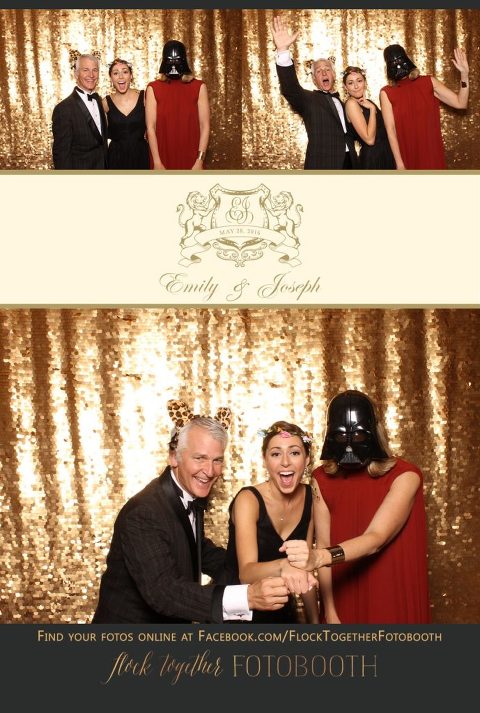 Dallas gold sequin photo booth at Union Station