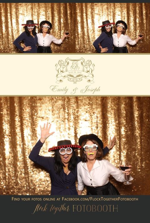 Dallas gold sequin photo booth at Union Station